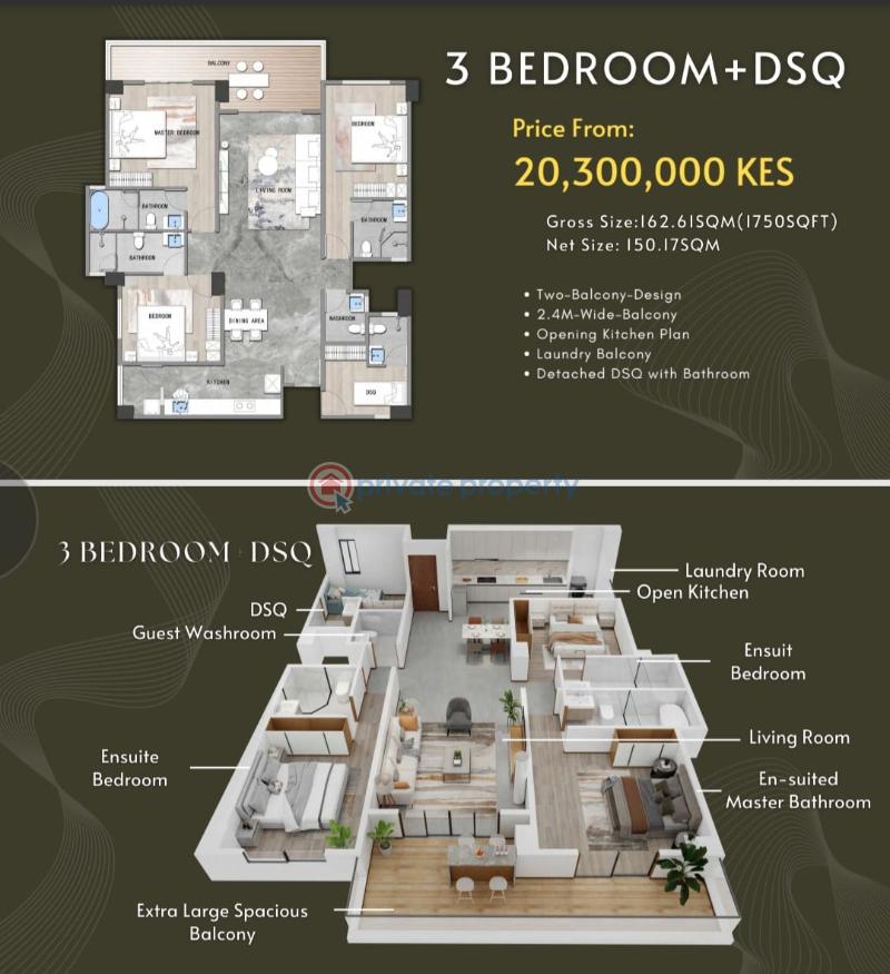 2 bedroom Apartment For Sale Brookside Grove Brookside Westlands Nairobi - 4