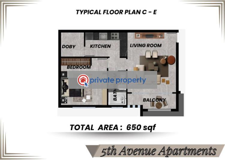 1 bedroom Apartment For Sale &nbsp;5th Avenue Nyali 5 Nyali Mombasa - 9