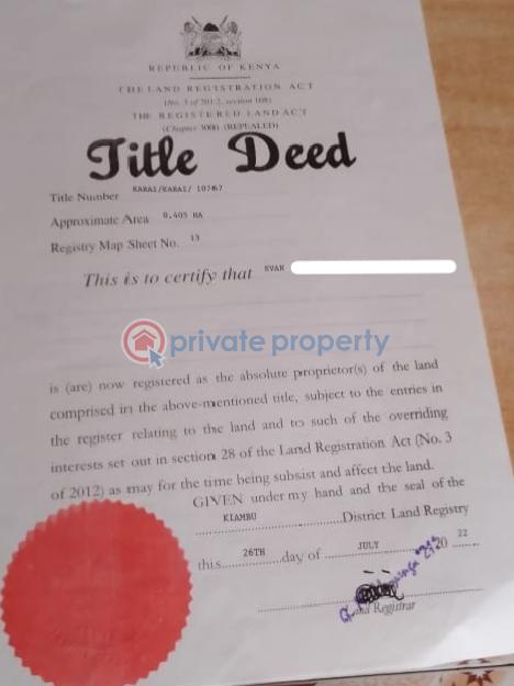Residential Land For Sale Rosegate Area Lussingetti Kikuyu Kiambu - 6