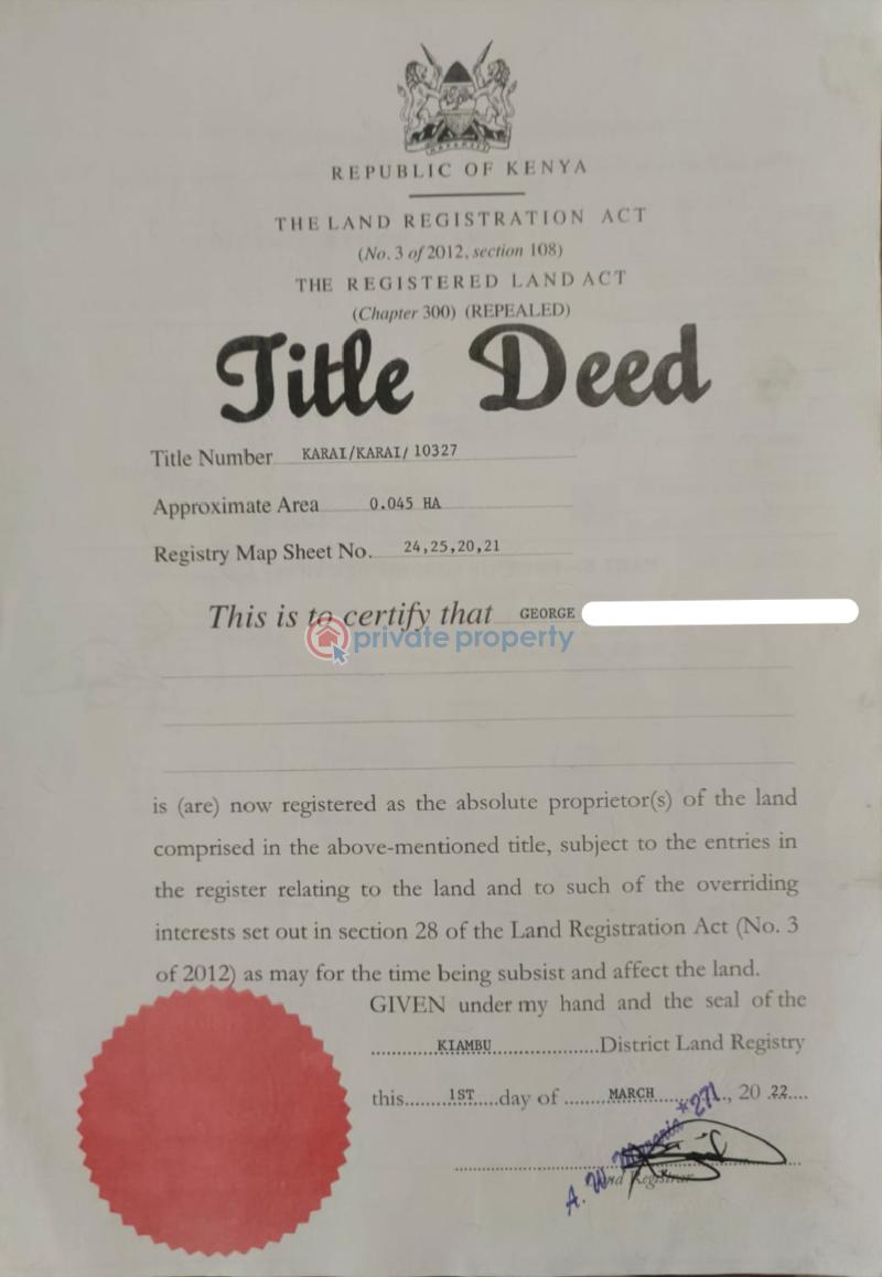 Residential Land For Sale Karii Area Gikambura Kikuyu Kiambu - 6