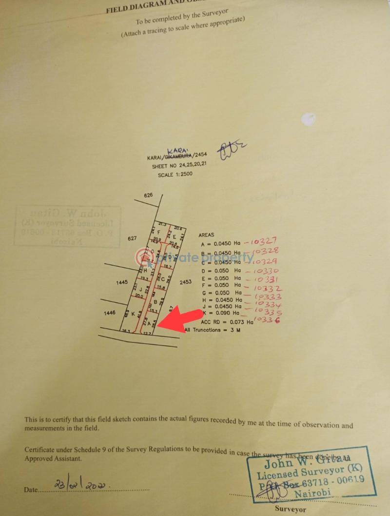 Residential Land For Sale Karii Area Gikambura Kikuyu Kiambu - 7