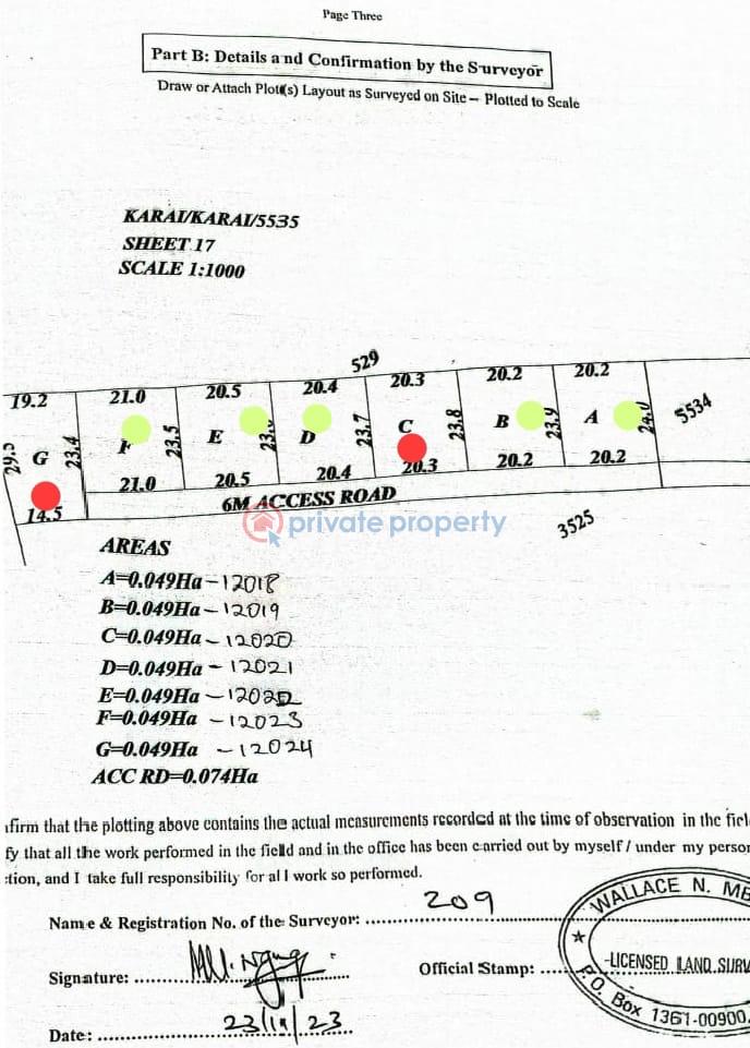 Residential Land For Sale Jambu Tv Area Gikambura Kikuyu Kiambu - 7