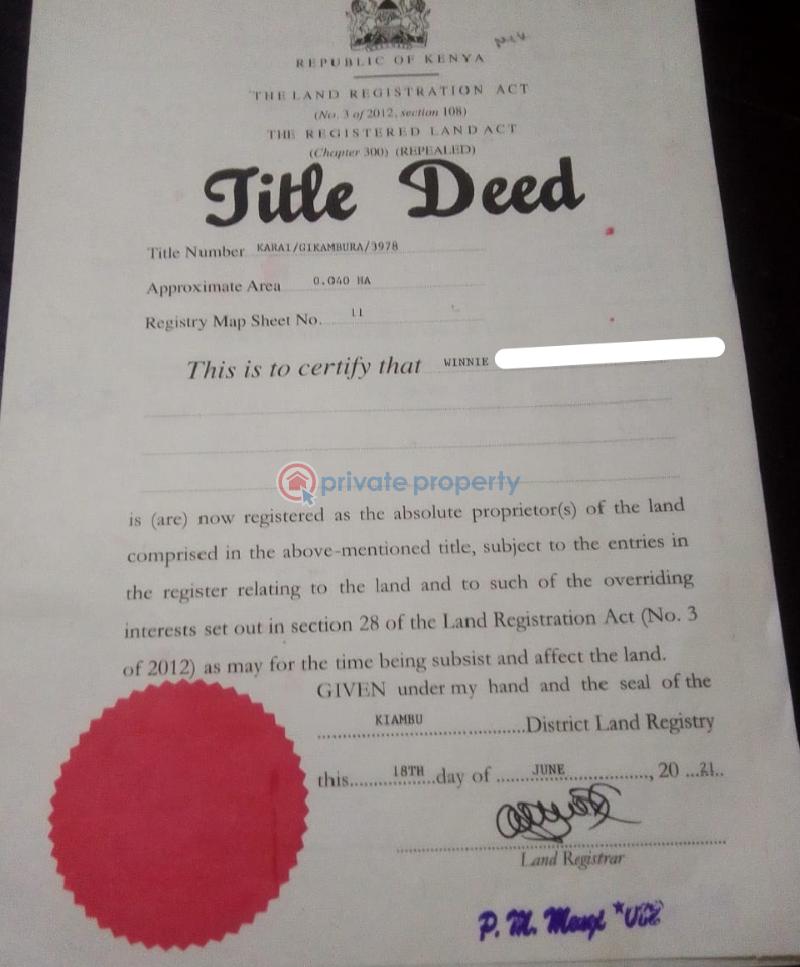 Residential Land For Sale Green View Estate Gikambura Kikuyu Kiambu - 6