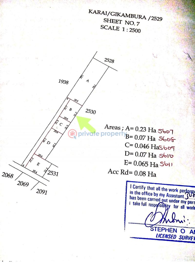 Residential Land For Sale Kamuita Area Karai Kikuyu Kiambu - 7
