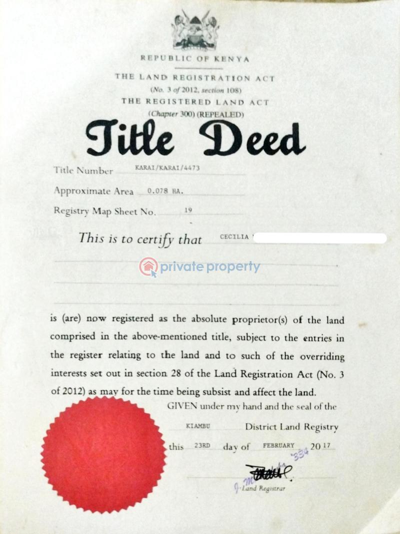 Residential Land For Sale Narobi Ndogo Estate Gikambura (nairobi Ndogo) Kikuyu Kiambu - 6