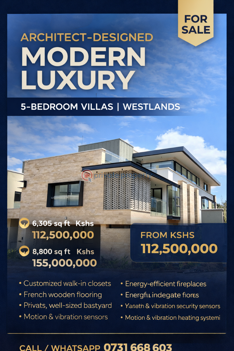 5 bedroom Townhouse For Sale westlands Nairobi - 0