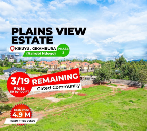 Residential Land For Sale Plainsview Estate (phase 2) Gikambura (nairobi Ndogo) Kikuyu Kiambu
