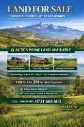 Land For Sale Lower Burguret, Mt. Kenya Region Mount Kenya Nanyuki Laikipia
