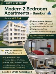 2 bedroom Apartment For Sale Mwembelegza Jcc Church Bamburi Mombasa