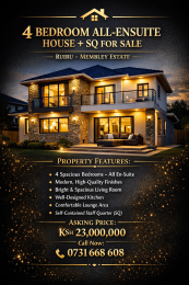 4 bedroom Townhouse For Sale Ruiru – Membley Estate membley Membley Estate Kiambu